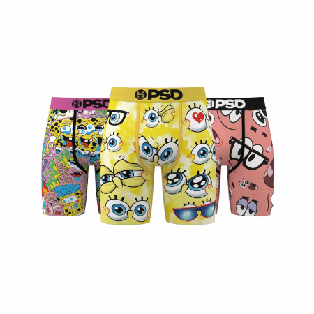 SpongeBob SquarePants and Patrick PSD Boxer Briefs 3-Pack